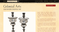 Desktop Screenshot of colonialarts.com