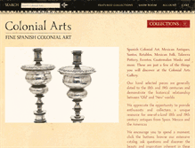 Tablet Screenshot of colonialarts.com